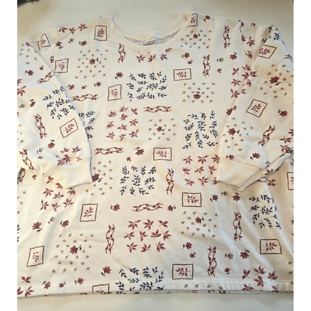 All American Comfort Leaf Sweatshirt Women's‎ Size 5X Fall Autumn